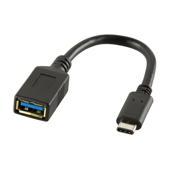 LogiLink USB 3.1 Gen 1 Adapter USB C Stecker auf Typ A Buchse schwarz (1er Softpack)