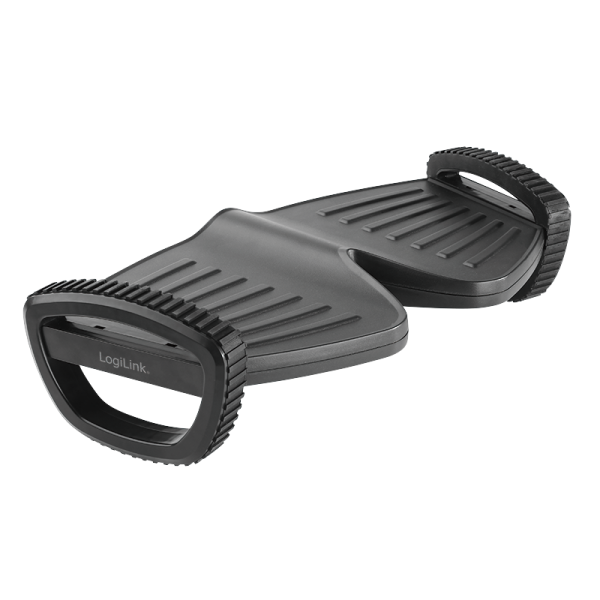 LogiLink Kompakte Fußwippe drehbar schwarz