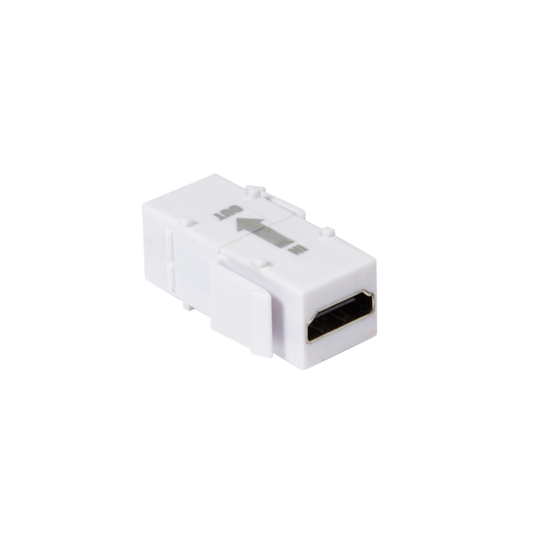 LogiLink Keystone Modular Verbinder HDMI Buchse auf HDMI Buchse mit Repeater weiß (1er Faltschachtel