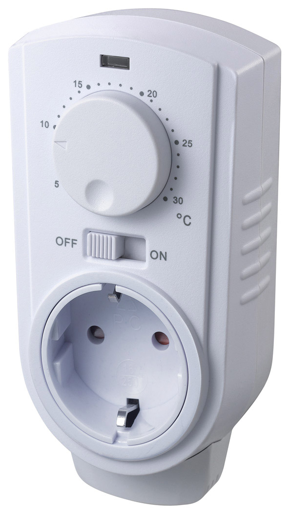 ChiliTec Steckdosen-Thermostat ST-35 ana max. 3500W, 5-30°C, AUS