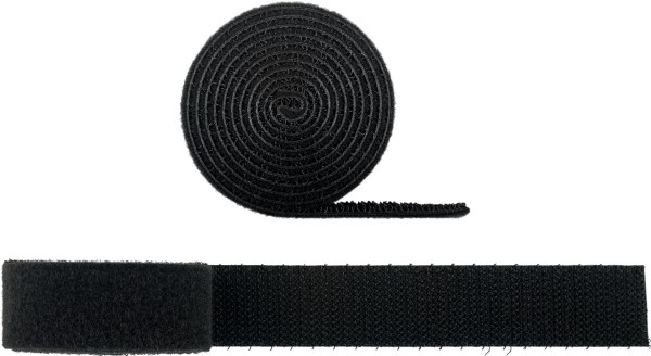 goobay Kabelmanagement Klettverschluss Rolle schwarz 1 m (1er Blister)