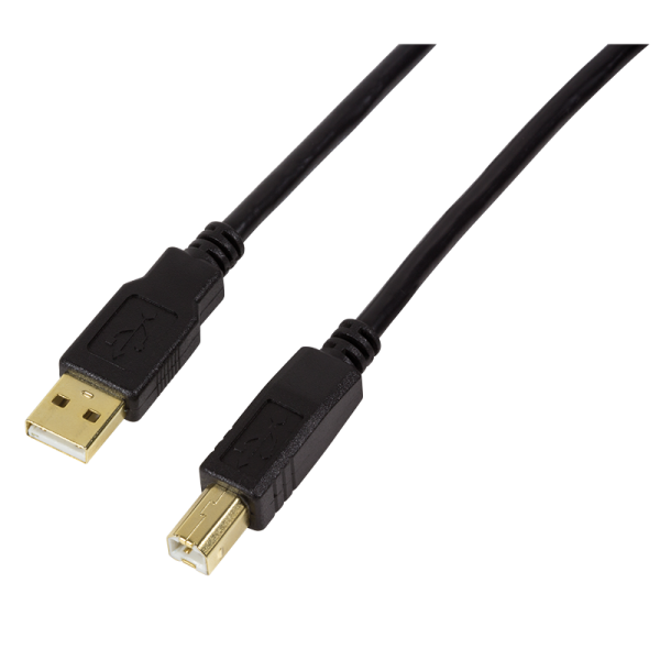 LogiLink USB 2.0 Kabel USB A/M zu USB B/M Verstärker schwarz 20 m