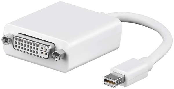 goobay Mini DisplayPort/DVI D Adapterkabel 1.1 weiß (Bulk)