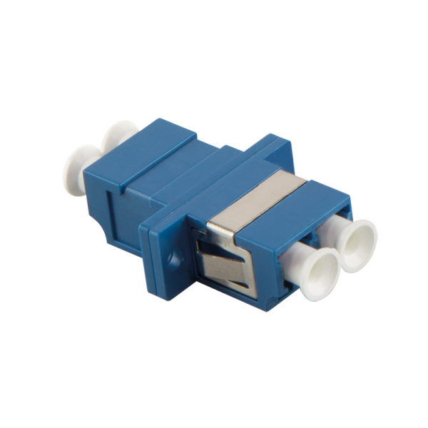 LogiLink Glasfaser LC/LC Duplex Kupplung Multimode mit Flansch blau (Bulk)