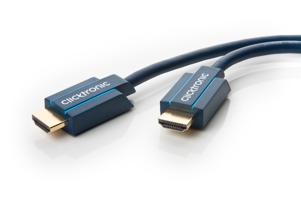 clicktronic High Speed HDMI Kabel mit Ethernet schwarz 2 m (1er Faltschachtel)