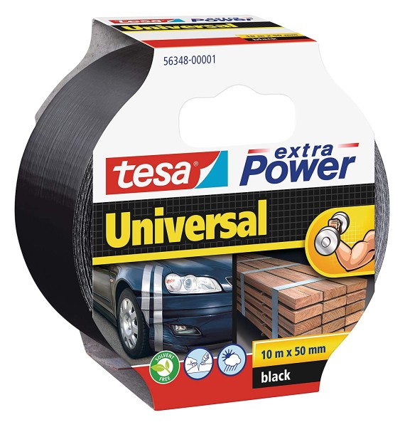 tesa Reparaturband extra Power Universal schwarz 10 m x 50 mm