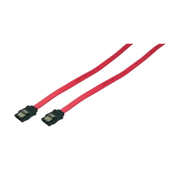 LogiLink SATA Kabel intern mit Sicherungslasche rot 0,75 m