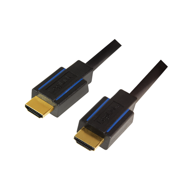 LogiLink Premium High Speed HDMI Kabel für Ultra HD schwarz/blau 1,8 m