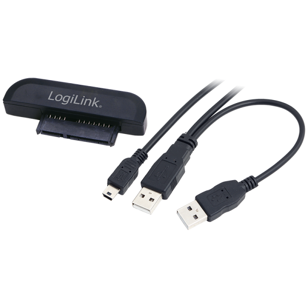 LogiLink USB 2.0 auf SATA Adapter 480 Mbit/s (1er Faltschachtel)