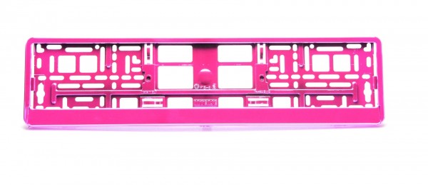 UTAL INTENSE Kennzeichenhalter Metallisiert Pink