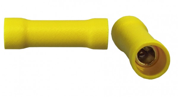 Sinuslive Kabelquetschverbinder vergoldet gelb 4mm² - 6mm² 10 Stück