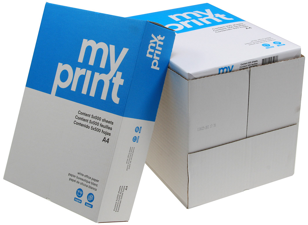 Druckerpapier A4 2500 Blatt 80g Data Copy Inkjet Laser Kopierpapier Weiß Eco 
