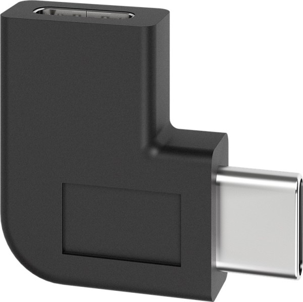 goobay 90° Adapter USB C auf USB C schwarz (Bulk)