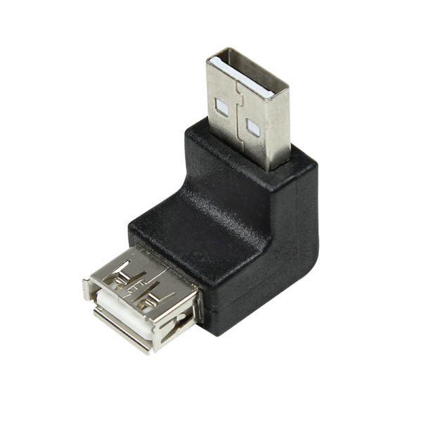 LogiLink USB 2.0 Adapter A Stecker auf USB 2.0 A Buchse schwarz (1er Softpack)
