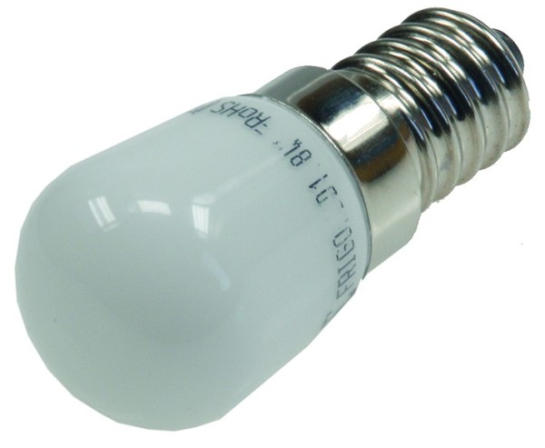 ChiliTec LED Lampe E14, 1 SMD LED 23x51mm klein 3000k, 140lm, 120°, 230V/2W, warmweiß