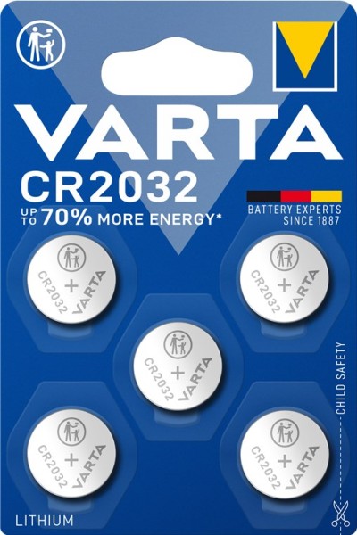 Varta Professional Electronics Knopfzelle Lithium CR2032 3 V (5er Blister)