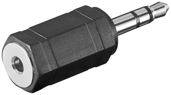 goobay Kopfhörer Adapter AUX Klinke 3,5 mm zu 2,5 mm (Bulk)