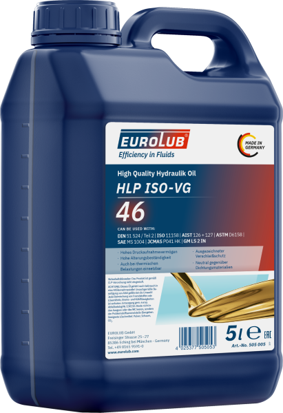 EUROLUB Hydrauliköl HLP ISO-VG 46 5 L