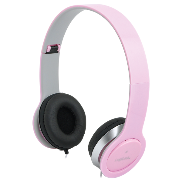 LogiLink Stereo High Quality Headset pink (1er Faltschachtel)