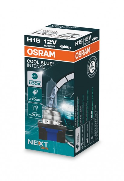 OSRAM COOL BLUE INTENSE NextGen. H15 PGJ23t-1 12V/15/55W (1er Faltschachtel)