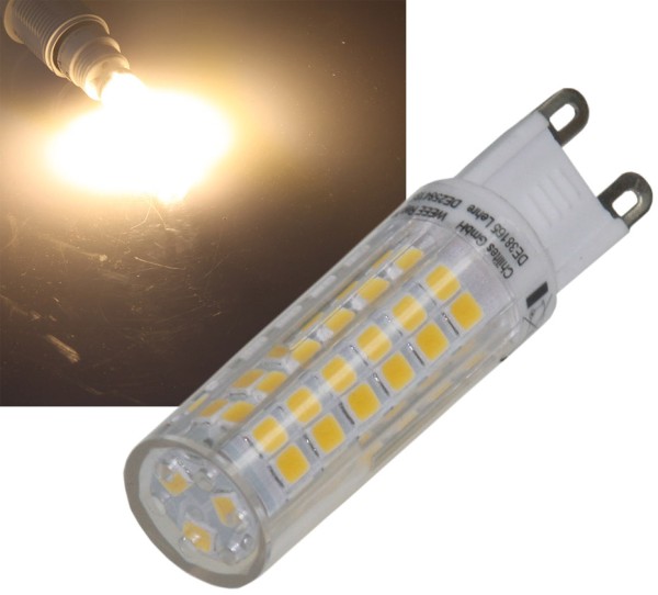 ChiliTec LED Stiftsockel G9, 6W, 540lm 3000k, 330°, 230V, warmweiß