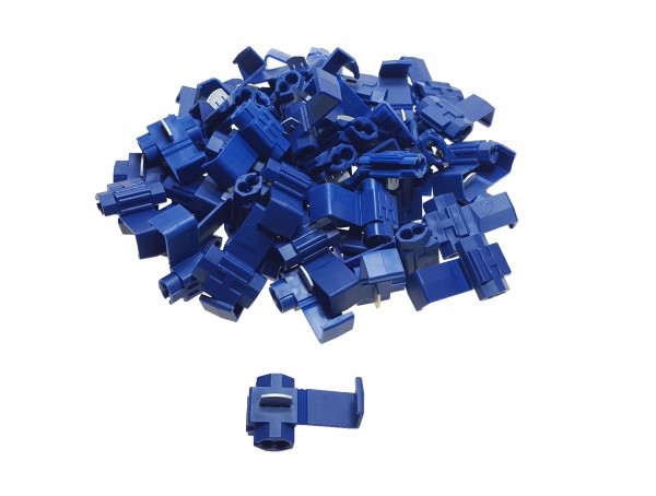 baytronic 50x Schnellverbinder / Spannungsdieb blau