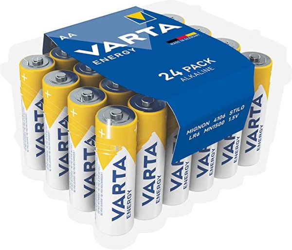 Varta Energy Alkali Mangan Batterie LR6/AA 1,5 V (24er Blister)