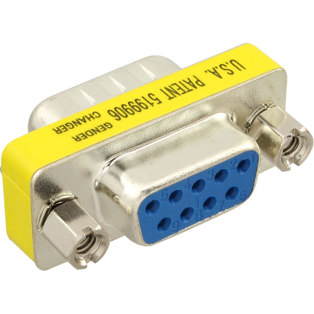 Gender Changer DSUB 9 pol. Stecker>9 pol. Buchse Seriell Kabel