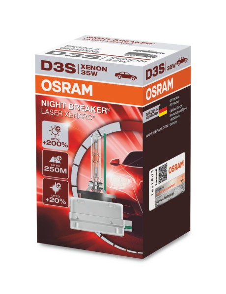 OSRAM XENARC NIGHT BREAKER LASER D3S PK32d-5 42 V/35 W (1er Faltschachtel)