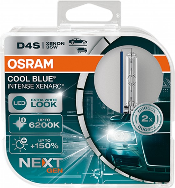 OSRAM XENARC COOL BLUE INTENSE NextGen. D4S P32d-5 42V/35W (2er Box)