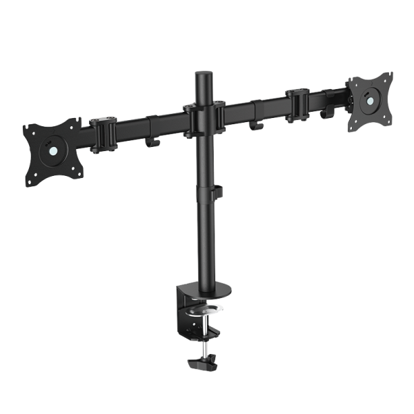 LogiLink Monitorhalterung 2 fach 13" bis 27" Stahl schwarz 428 mm