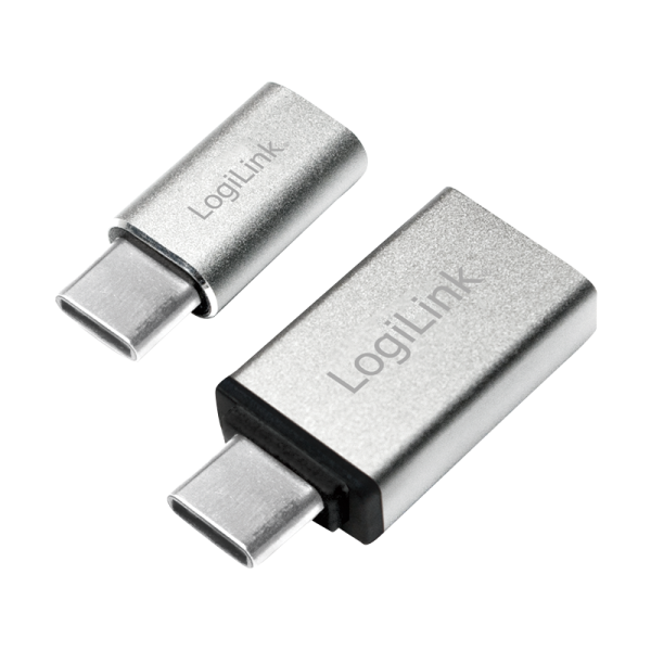 LogiLink USB C auf USB 3.0 & Micro USB Adapter silber (1er Softpack)